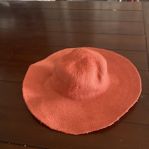 Hat straw pink orange beige white nice design - Picture 4 of 8